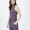 Women * Tentree Women Blakely Short Jumpsuit Periscope Grey