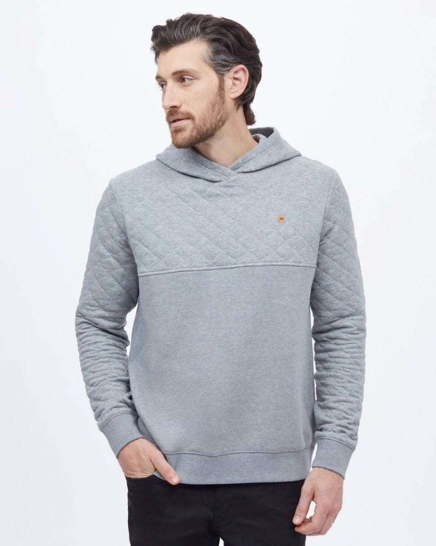 Men * Tentree Quilted Block Hoodie