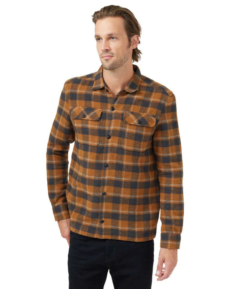 Men * Tentree Men Heavy Weight Flannel Shirt