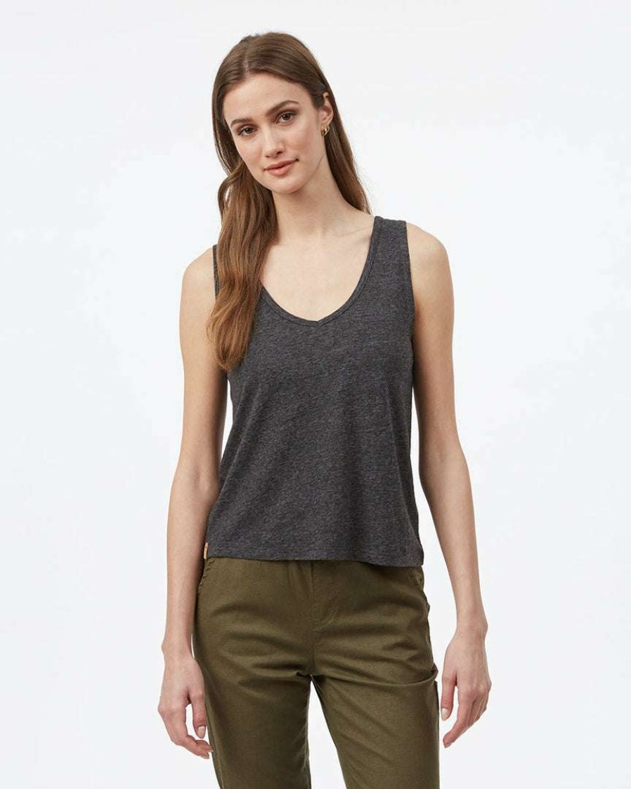 Women * Tentree Double V Hemp Tank