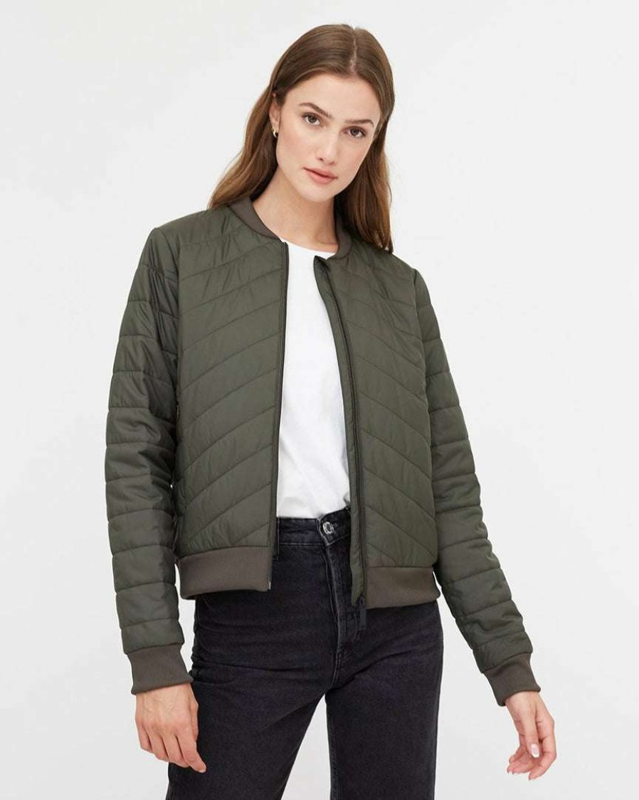 Women * Tentree Cloud Shell Bomber Jacket Jackets & Coats