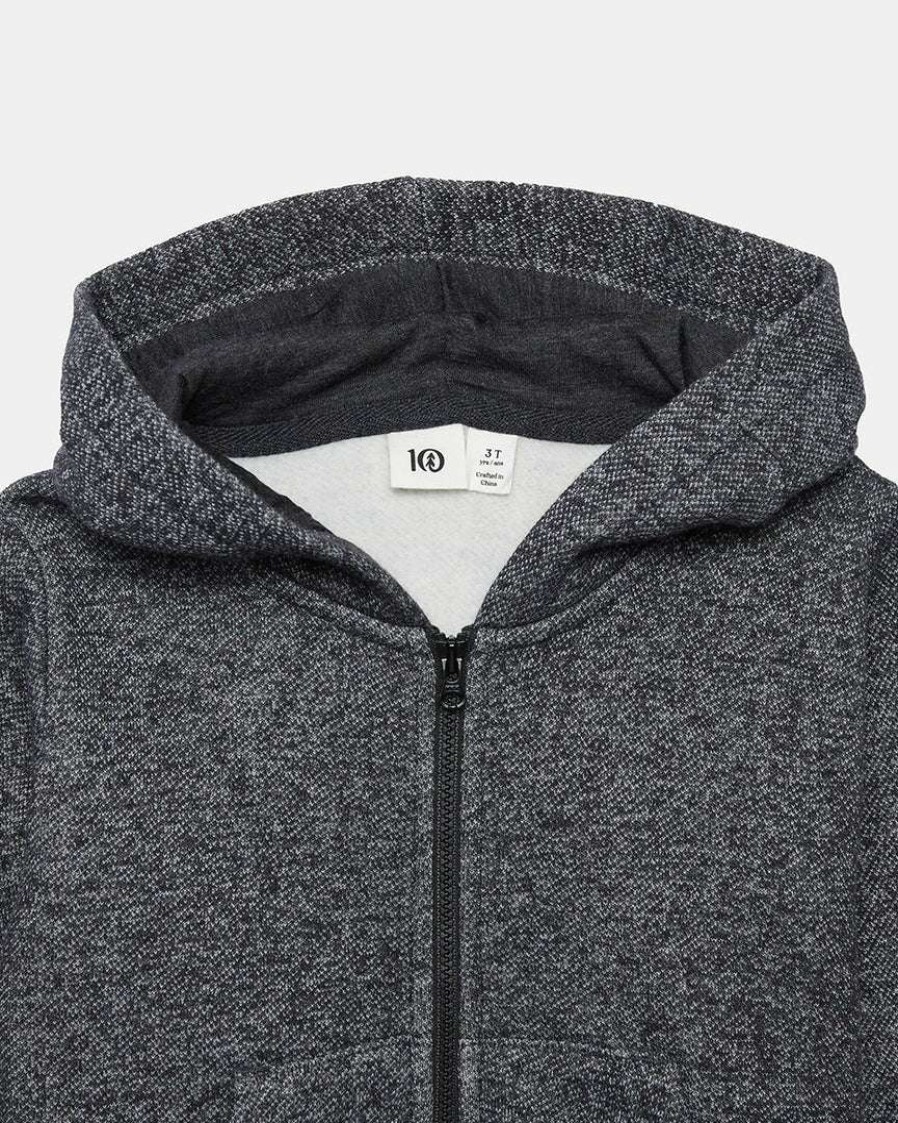 Kids * Tentree Kids Classic Zip Hoodie Meteorite Black Marled