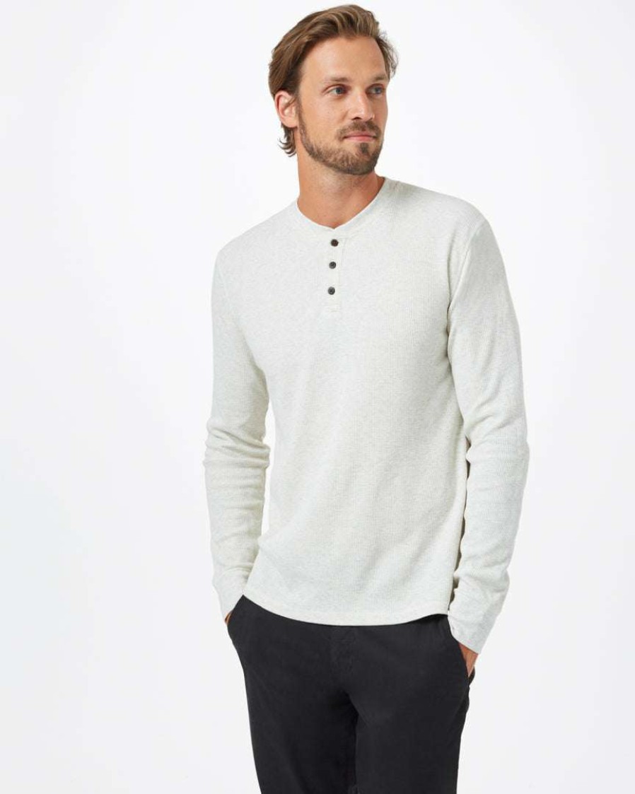 Men * Tentree Treewaffle Henley Longsleeve Men