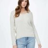 Women * Tentree Highline Cotton Light V-Neck Sweater