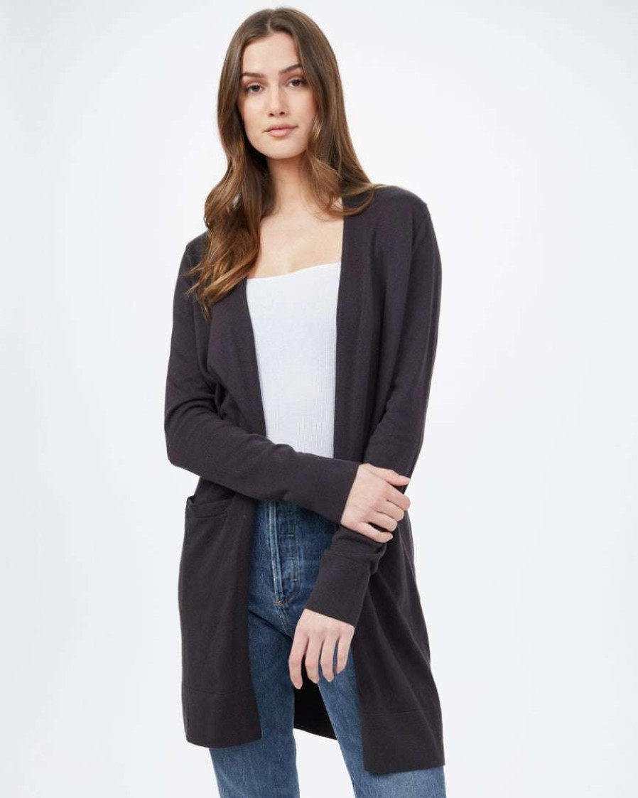 Women * Tentree Highline Cotton Sage Cardigan Sweaters & Cardigans