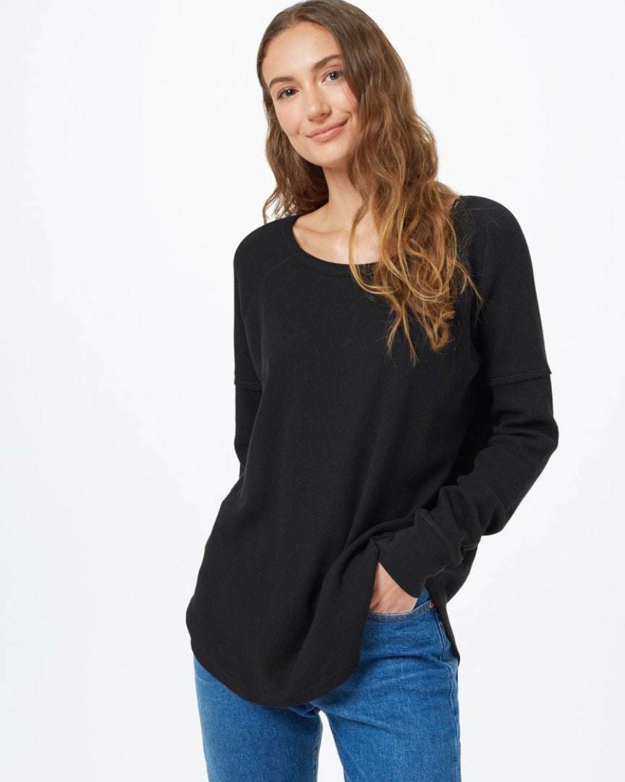 Women * Tentree Women Treewaffle Crew Longsleeve