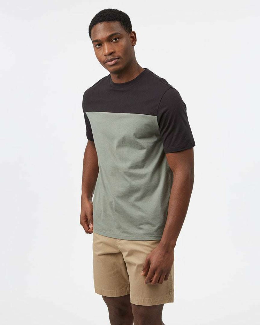 Men * Tentree Organic Cotton Blocked Relaxed T-Shirt Men