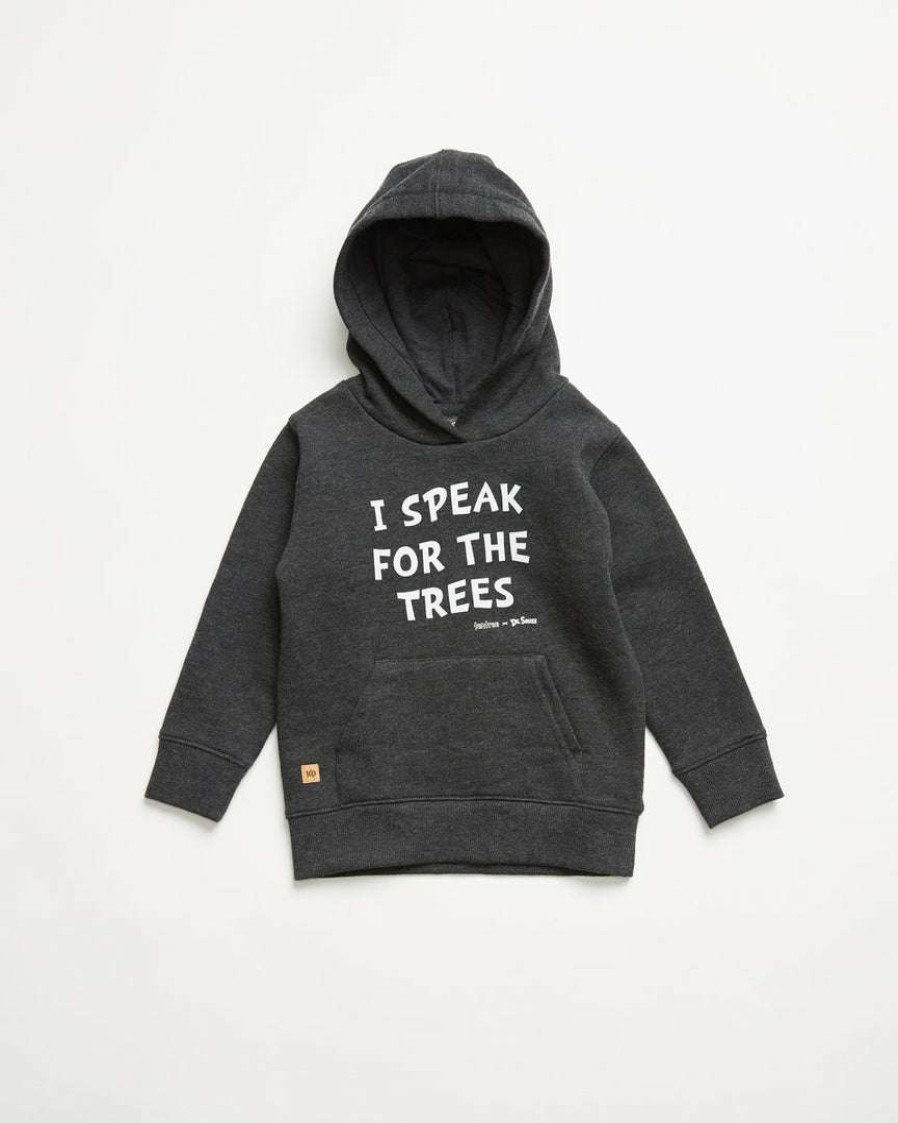 Kids * Tentree Kids Lorax Speak For The Trees Hoodie Meteorite Black Heather