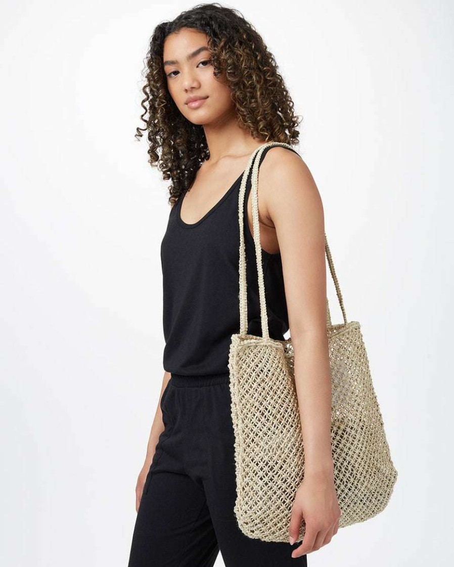 Accessories * Tentree New Arrivals Crochet Tote Natural