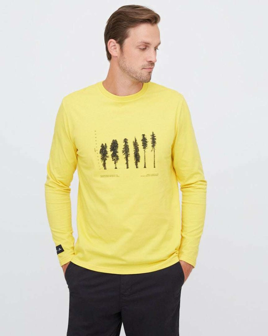 Women * Tentree National Geographic Redwood Unisex Longsleeve Super Lemon