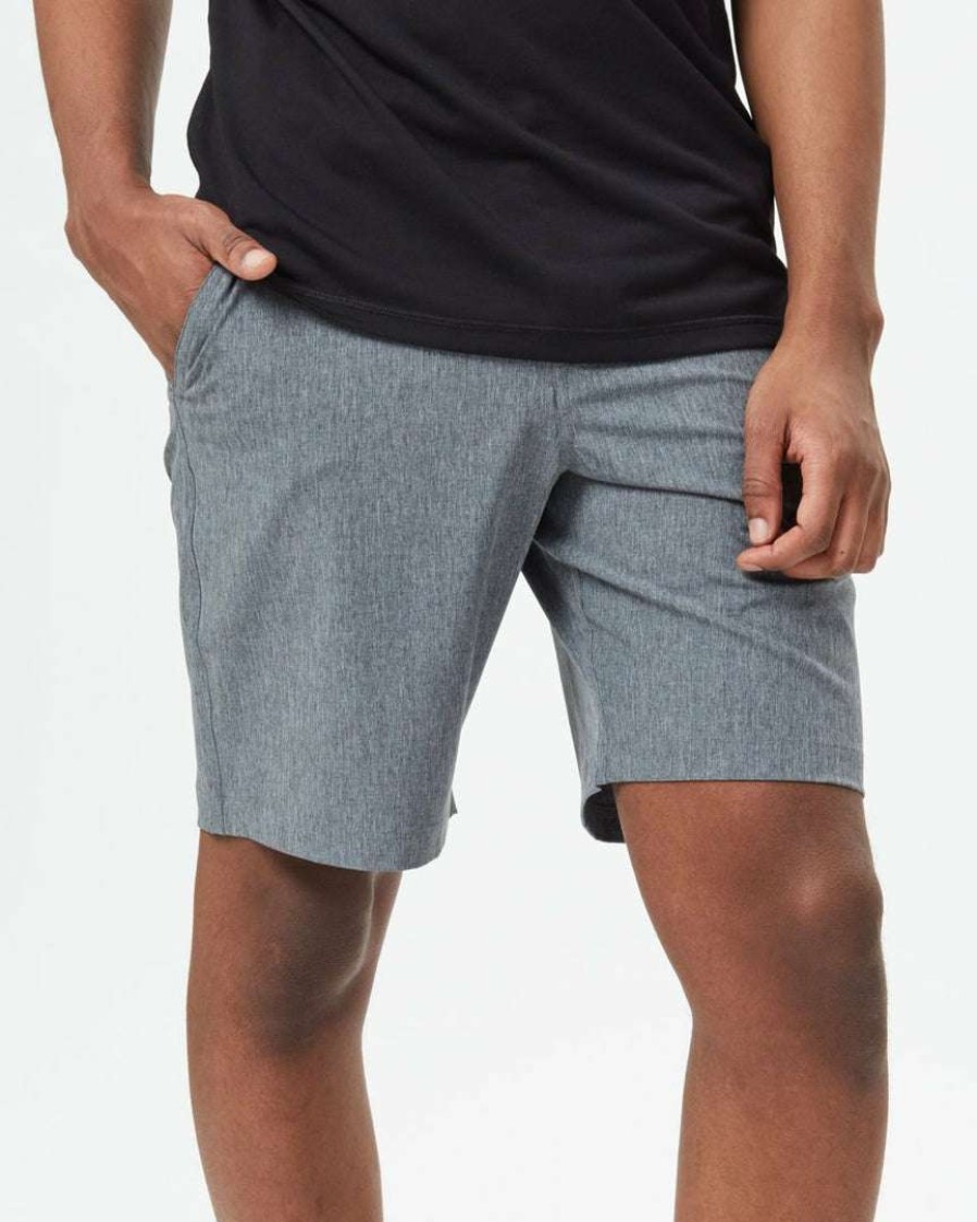 Men * Tentree Destination Latitude Shorts Light Men Dark Grey Heather