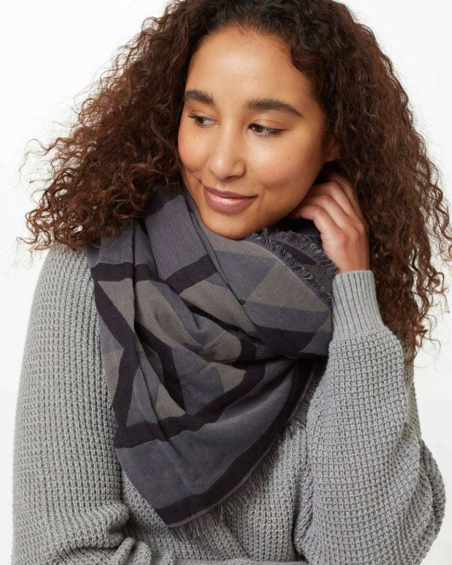 Accessories * Tentree Cotton Geo Blanket Scarf Scarves