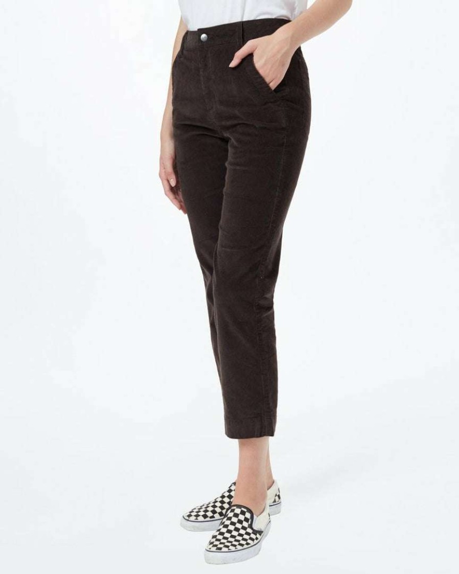 Women * Tentree Women Corduroy Cropped Straight Leg Pant