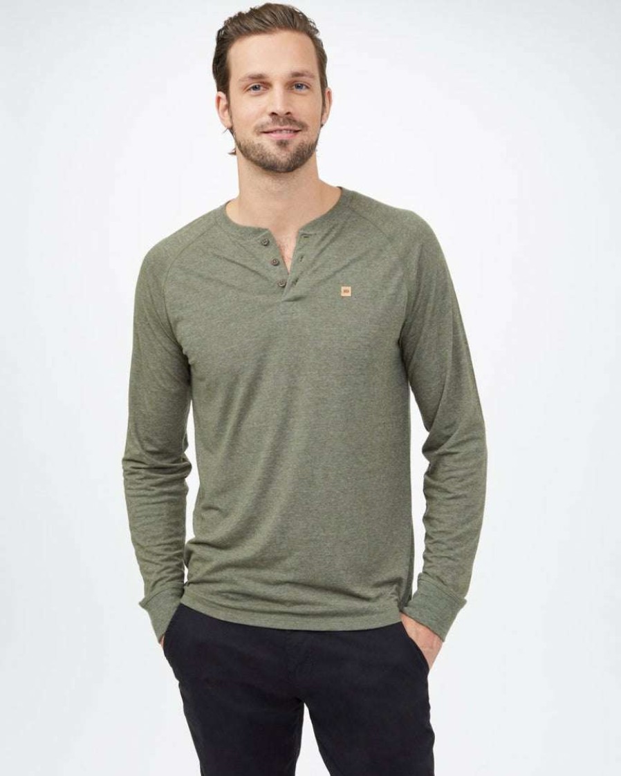 Men * Tentree Hemp Classic Henley Longsleeve Men