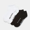 Accessories * Tentree Ankle Socks (2-Pack) White Jet Black