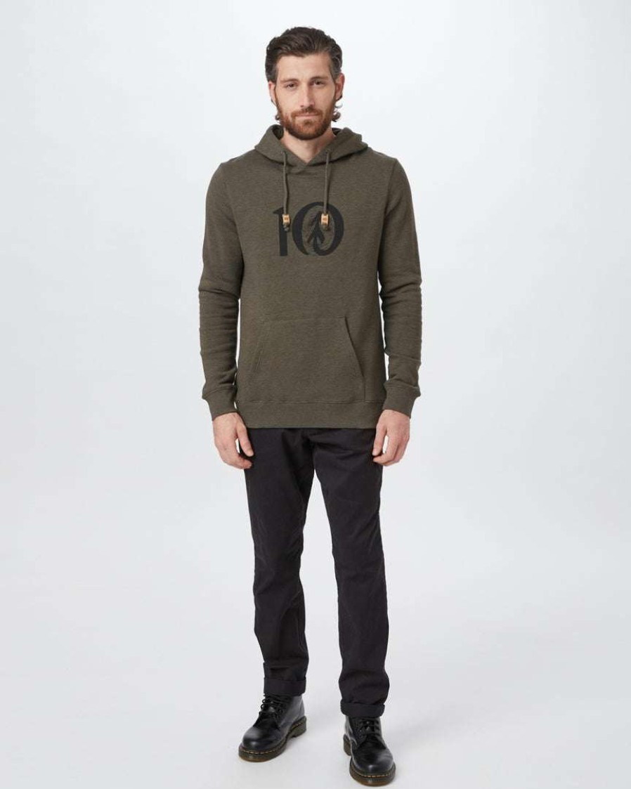 Men * Tentree Men Woodgrain Ten Hoodie