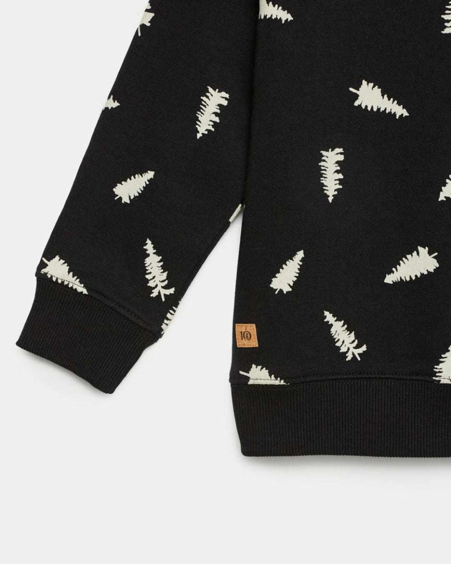 Kids * Tentree Kids Treefleece Spruce Crew Meteorite Black