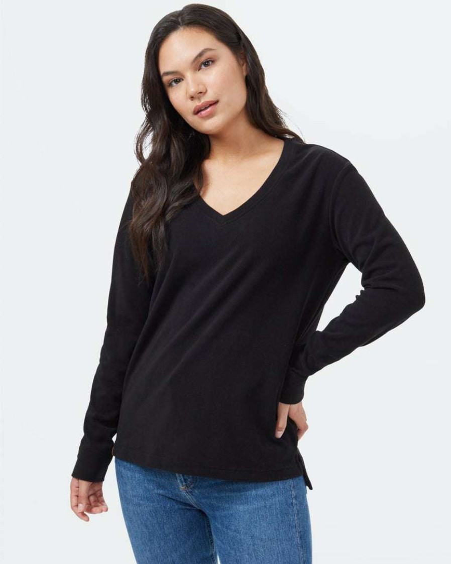 Women * Tentree Luxe V-Neck Fleece